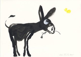 Getting to know you // ink & acrylics on paper // €400,-