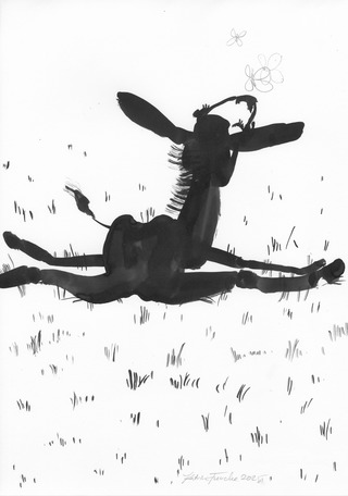 Dreamy Donkey // ink & pencil on paper // €400,- 


